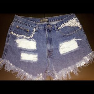 High Waisted Jean Shorts